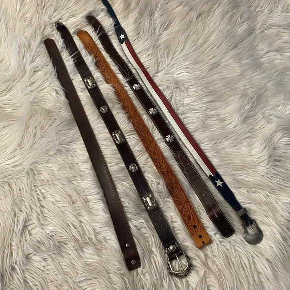 Bundle of boys western belts (DB)