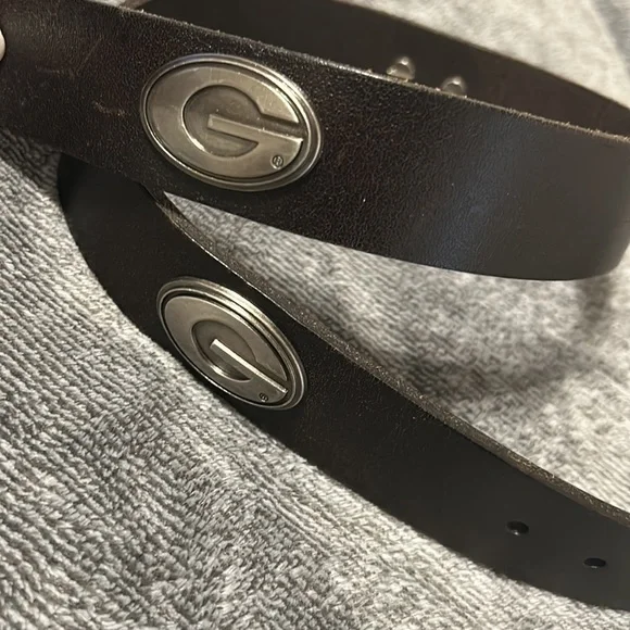 Brown Belt with UGA Emblems