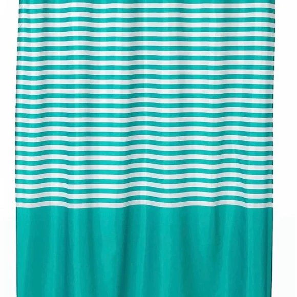 IKEA VADSJON Shower Curtain Green and White 71