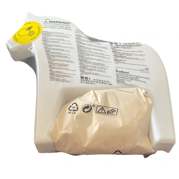 IKEA White and Yellow Child Safety Bath Seat Insert