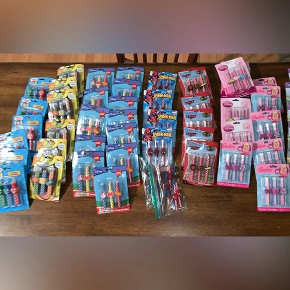A LOT of 46 set of children birthday candles