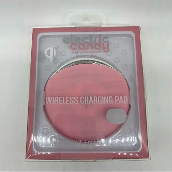 Electric Candy Wireless Charging Pad 10 watt for all Qi-enabled devices PINK