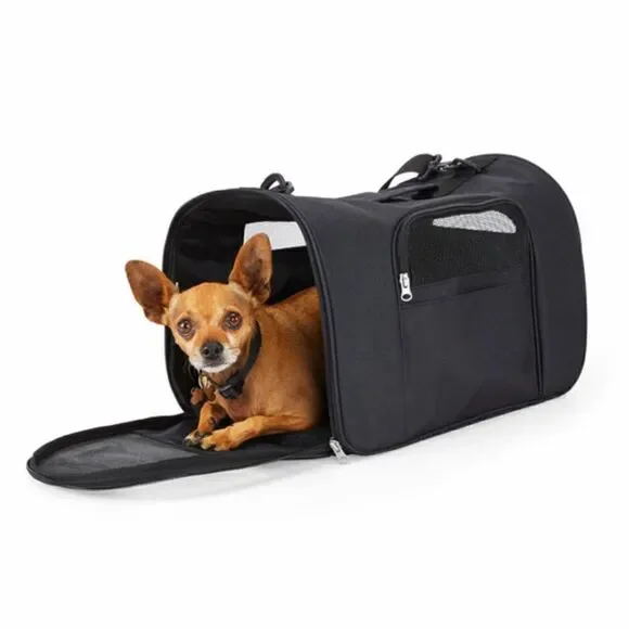 EveryYay Going Places To Go Black Pet Carrier, Small