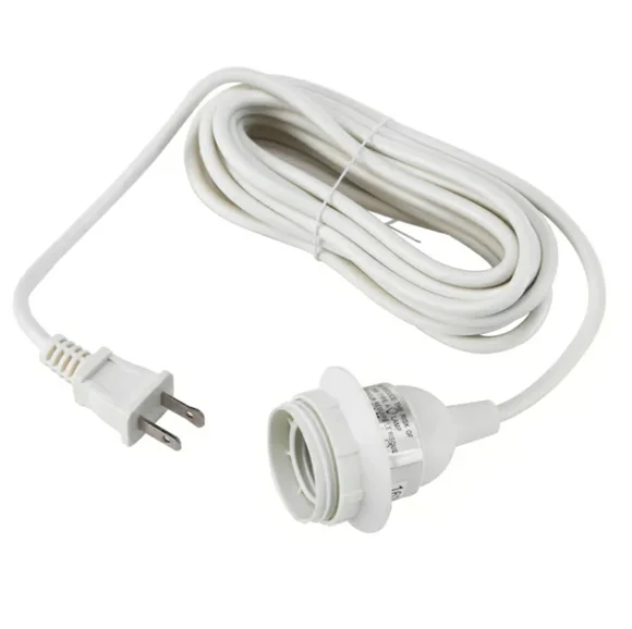 IKEA HEMMA Cord Socket Type A Bulb White 15 ft.