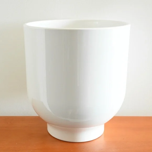 Ikea White Drömsk Dromsk Plant Pot 6 Inches #2