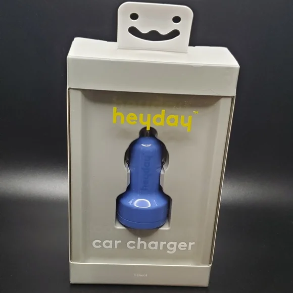 💙Heday Blue Car Charger. New in box!