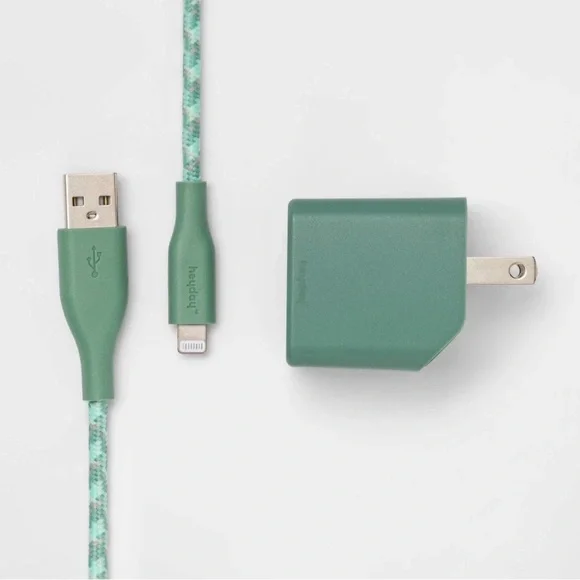 2-Port Wall Charger 15W USB-C & 5W USB-A MFI CERTIFIED Lightning