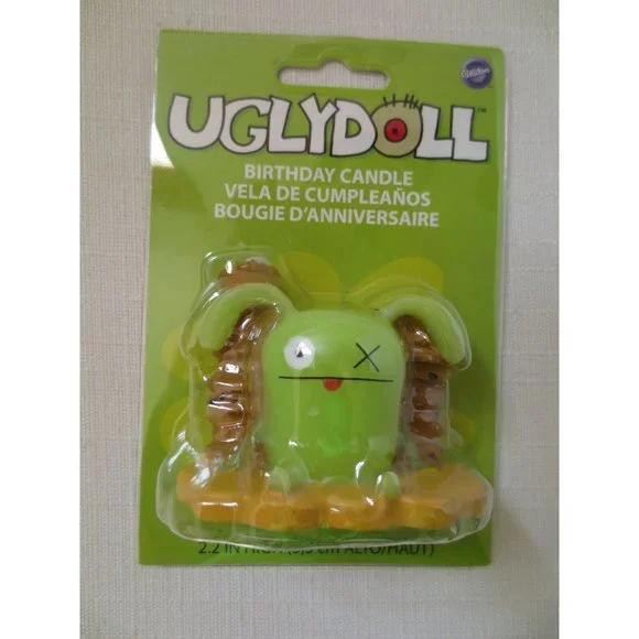 Wilton Uglydoll Birthday Cake Decorating Candle Topper Green New 2811-4555