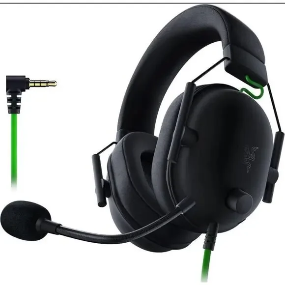 Razer Blackshark V2 X Black Over the Ear Pro Gaming Headset READ