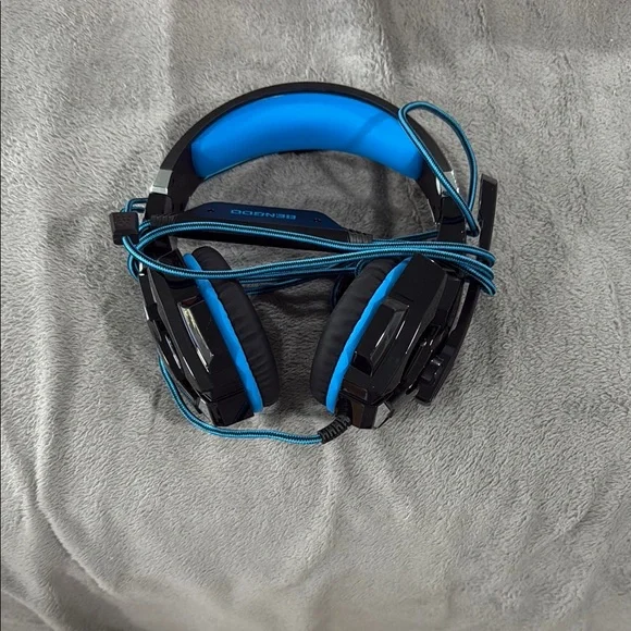 Blue and Black Gaming Headset
