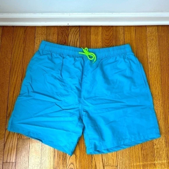 Men’s Light Blue Swim Trunks Size 4 XL