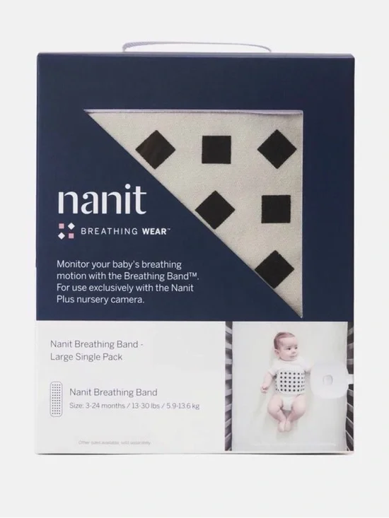 Nanit Breathing Band - White with Black Squares (Kids Accessories Belts)