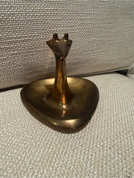 Jonathan Adler Brass Giraffe Heart Catchall