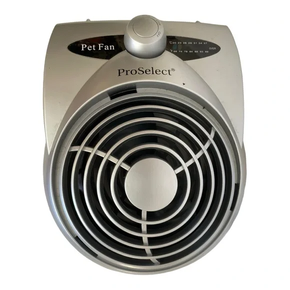 Pro Select Silver Quiet Battery Cool Pup Crate Fan