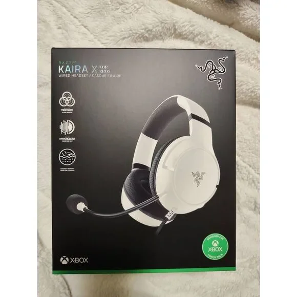 Razer Kaira X for Xbox - Wired Gaming Headset for Xbox Series X|S White‎
