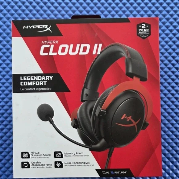 HyperX Cloud II Gaming Headset - Black and Red