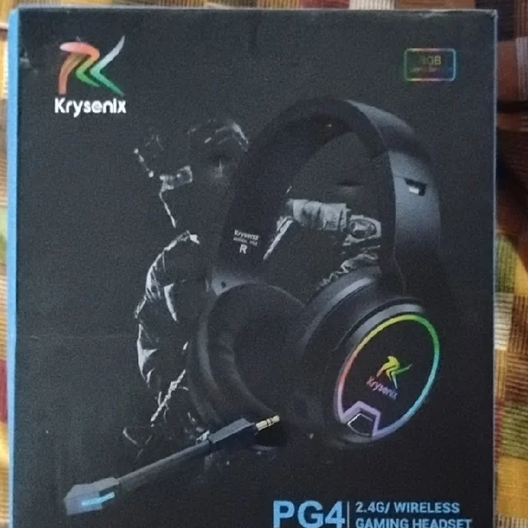 Krysenix Wireless Gaming Headset with RGB Lighting
