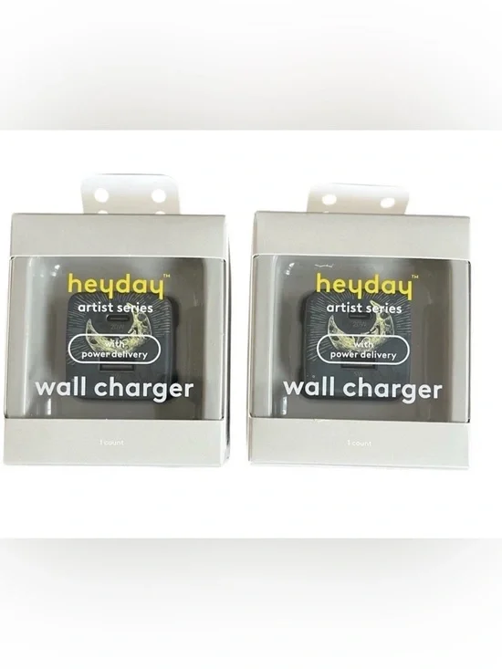 Two Pack Artist Series Wall Charger USB-C/USB-A Power Delivery 2 PACK New in Box