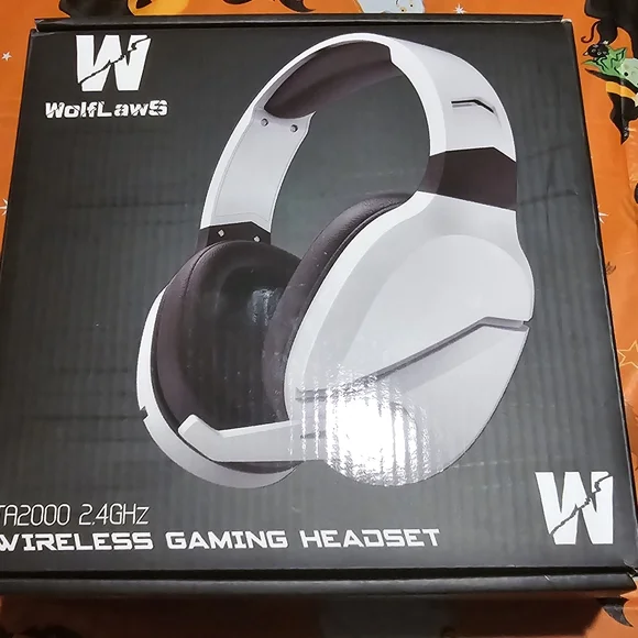 Wolflaws Wireless TA2000 2.4 GHz Gaming Headphones Noise Canceling Headset