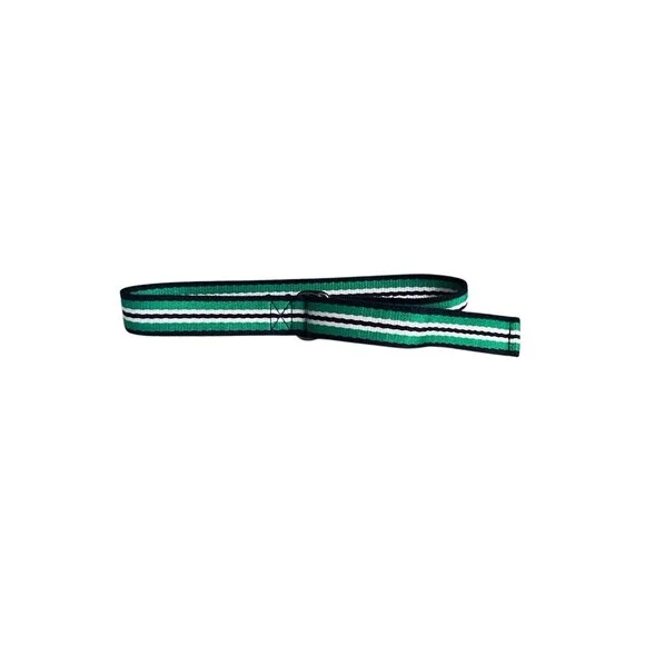 Polo Ralph Lauren 24” Boys 18Mth Striped Fabric Belt Navy Green Double D Rings
