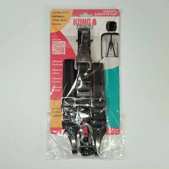 KONG Travel Ultimate Safety Tether Dog Seat Belt Product ID 9853