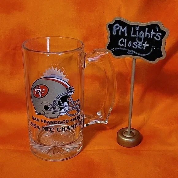 San Francisco 49ers Glass Mug 1994 NFC Champions