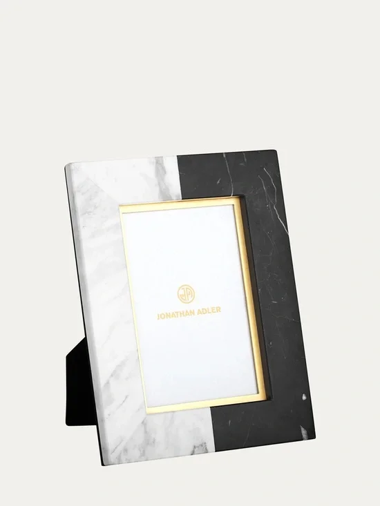 Jonathan Adler Marble Frame with Gold Trim