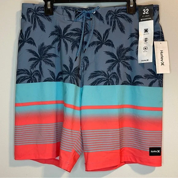 Hurley H2O Dri-Fit Phantom Weekender Bright Orange Board Shorts Mens 32