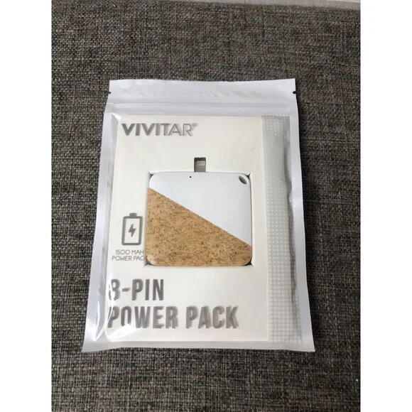 Vivitar 8 Pin 1500 mAH 3.7v Power Pack with USB Charging Cable