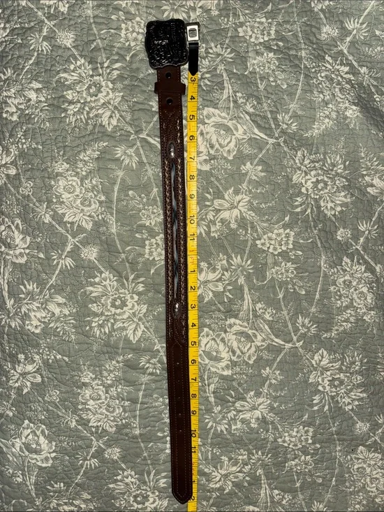 Cody James Leather Belt with Little Buckaroo Large Buckle