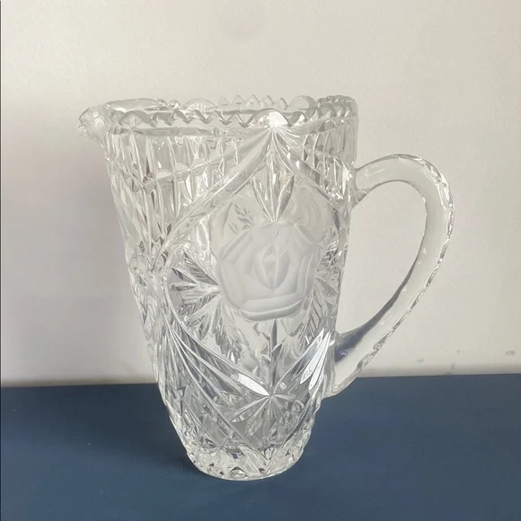 Vintage Mikasa crystal water pitcher‎