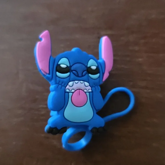 Stitch Making Face Straw Topper Silicone 10mm/0.4 in Cap Accessory
