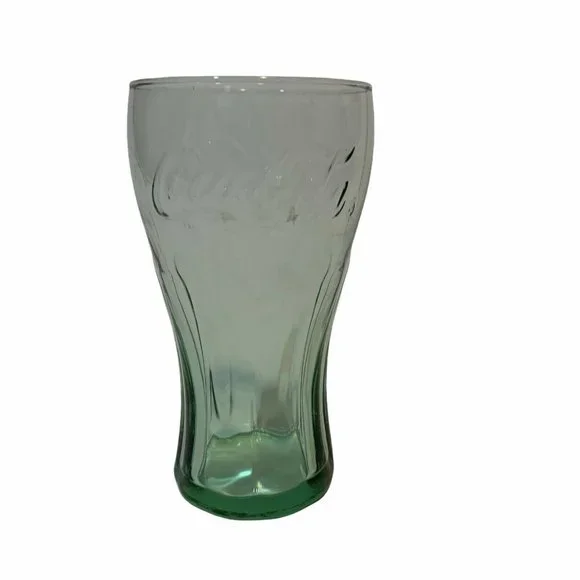 Vintage Coke Glass Genuine‎ Coca-Cola Green 16 oz