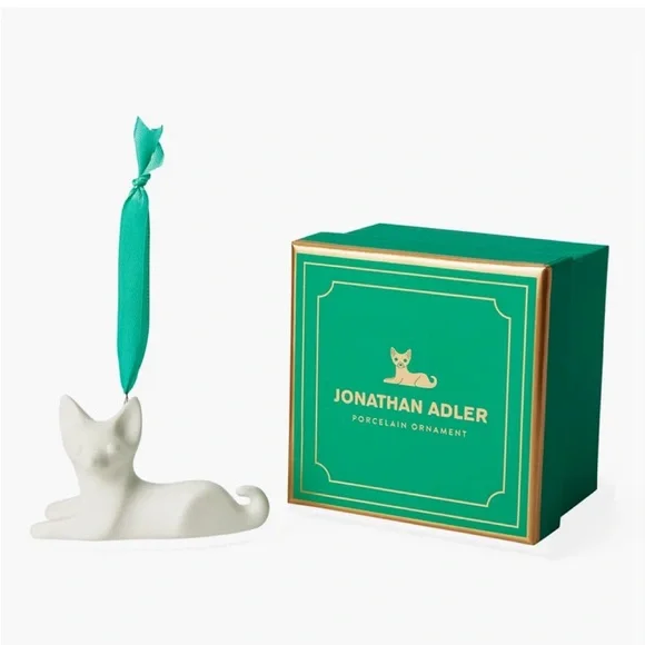 JONATHAN ADLER Chihuahua porcelain Christmas