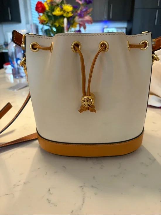 Tory Burch Color-Block Bucket Bag