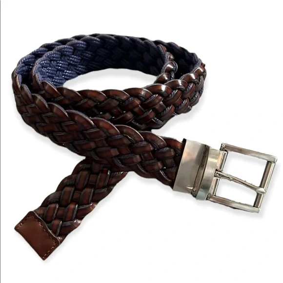Boys braided reversible belt