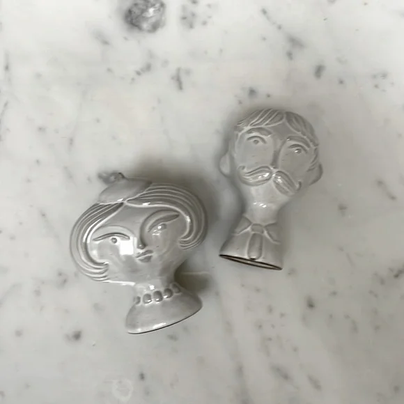 NEW Jonathan Adler Man and Woman Utopia Collection Salt and Pepper Shakers.