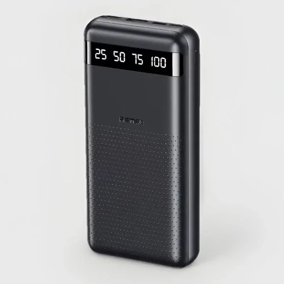 20000mAh Power Bank Portable Charger Remax RPP-11 Fast Charging LED Black
