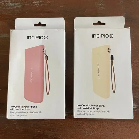 INCIPIO 10000mAH POWER BANK LOT OF 02 BRAND NEW / OPEN BOX