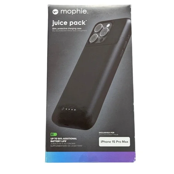 G8-O Mophie Juice Pack Slim Charging Case For‎ iPhone 15 Pro Max