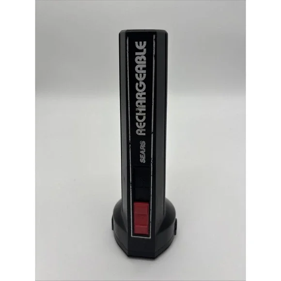 Vintage Sears Rechargeable, Flashlight. Tested,‎ And Working Plug To Charge