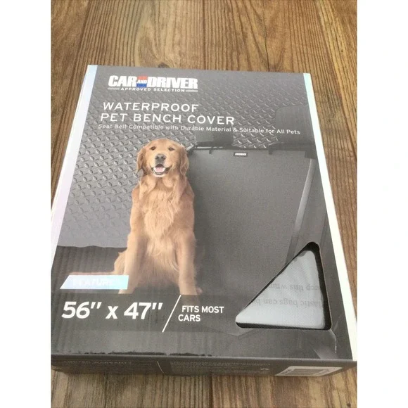 NEW Car & Driver WATERPROOF PET BENCH COVER 56