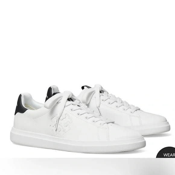 NWT .. Tory Burch Women's Double T Howell Court Sneakers