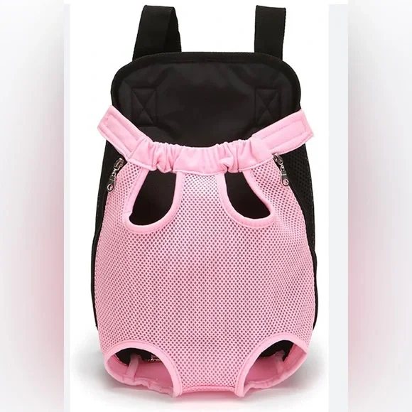 Nylon Mesh Pet Backpack Carrier Adjustable