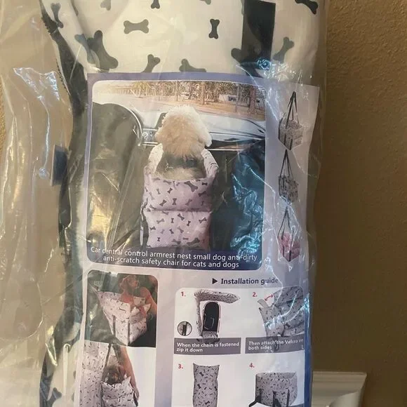 Dog/Cat Car Carrier NEW Bone Pattern