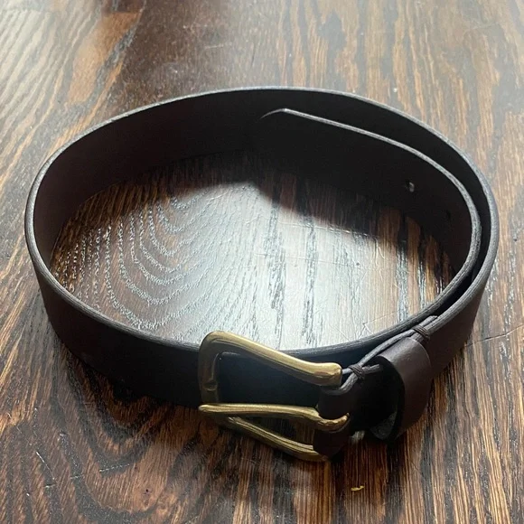 Boys brown leather belt
