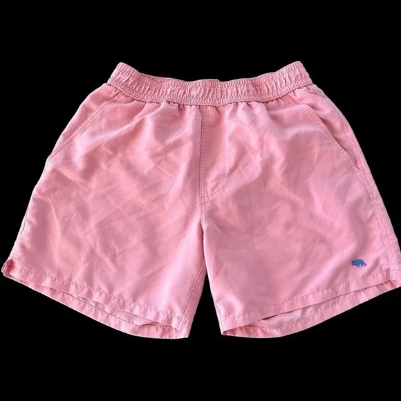 Onward‎ Reserve Mens Small Pink Mesh Lined Swim Shorts Trunks Swimsuit Vacation