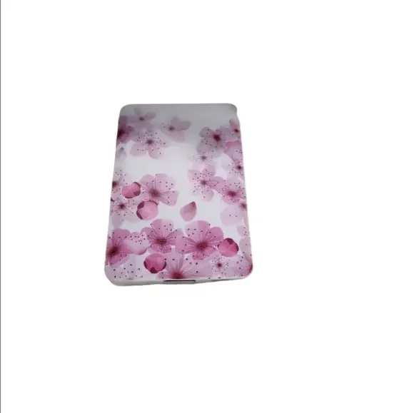 HeyDay white and pink floral power bank electronic charger 2600 mAh
