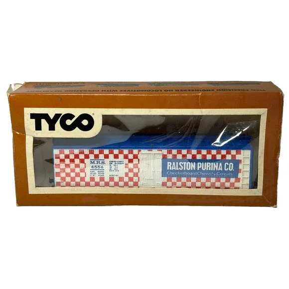 Tyco HO Ralston Purina Dog Food 40' Billboard Reefer‎ Box Car #355E With Box