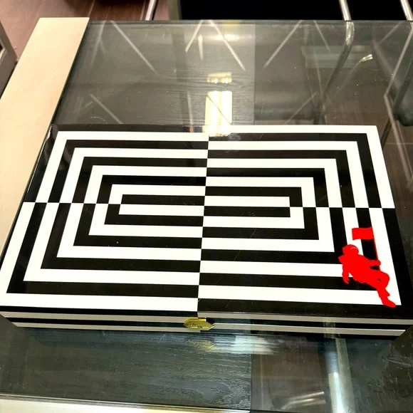 Jonathan Adler x MTV Op Art Moonman limited Backgammon set Special Edition Rare